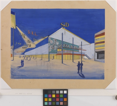 Stockholmsutställningen 1930
Illustration av Svenska Dagbladets paviljong