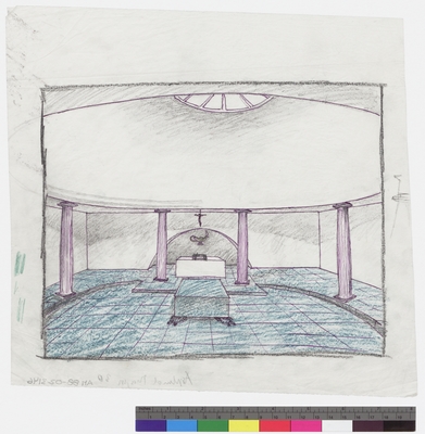 Skogskyrkogården
Illustration av interiör
Skogskapellet