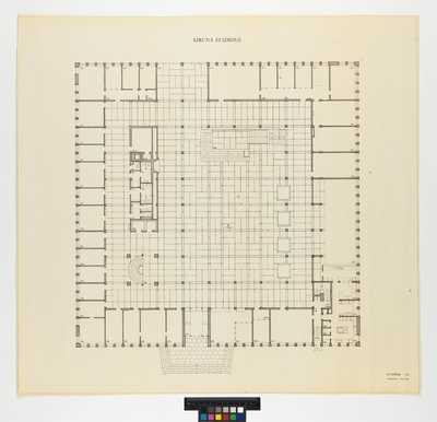 Kiruna stadshus.
Plan av bottenvåning.
