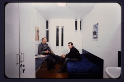 Fängelseceller.
Modell i full skala, lokalanstalt spaltfönster.