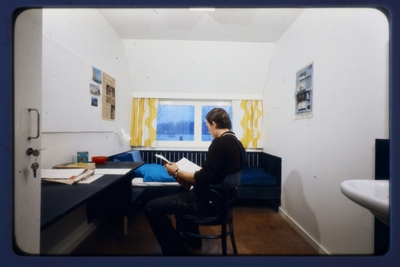 Fängelseceller.
Modell i full skala, lokalanstalt spaltfönster.