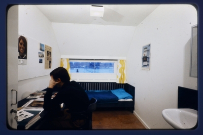 Fängelseceller.
Modell i full skala, lokalanstalt spaltfönster.