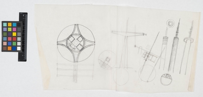 Kaknästornet, skiss av tv- och radiotorn