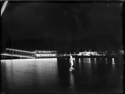 Stockholmsutställningen 1930
Nattbild av strandpromenaden
