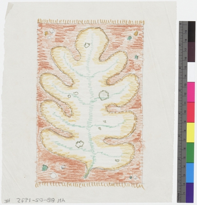 Göteborgs rådhus.
Skiss av matta.