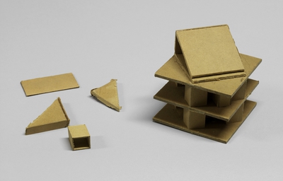 Kaknästornet.
Skissmodell av tv- och radiotorn.