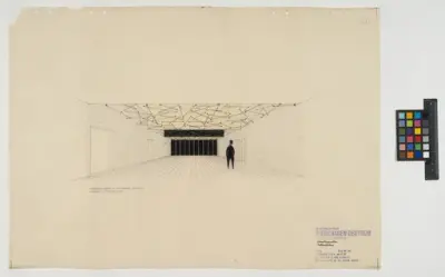 Kvarteret Duggregnet i Björkhagen.
Illustration av samlingssalar.