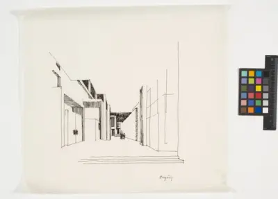 Nya katolska kyrkan
Perspektiv av entré