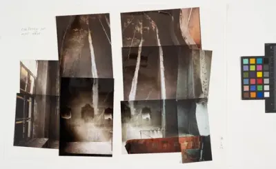 Restaurering av Katarina kyrka.
Kollage av interiör.