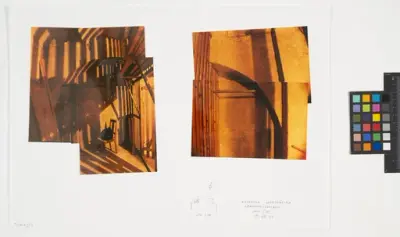 Restaurering av Katarina kyrka.
Kollage av interiör.