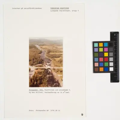 Trångfors kraftverk​.
Eftervård av kraftverksbygge.