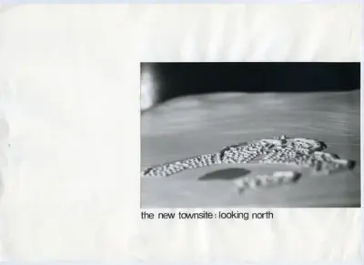 Resolute Bay
Modellfoto med text: The new townsite: looking north