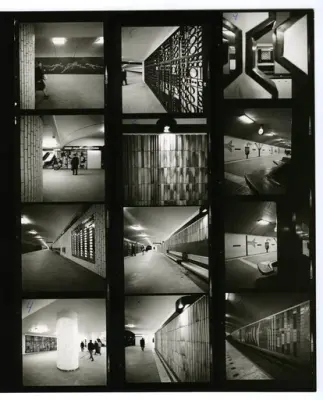 Mariatorgets tunnelbanestation
I Mariatorget, T-centralen, Hornstull tunnelbanestation