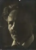 August Strindberg. Fotografiskt självporträtt utfört med den så kallade Wunderkameran.