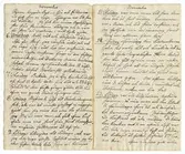 Uppslag ur Märta Helena Reenstiernas (Årstafruns) dagbok, November 1793. Bland annat noteras den 6 November att drottning Marie Antoinette giljotinerats i Paris.