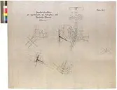 Järnkonstruktion för uppbärande af takryttare till Nordiska Museet. Skala 1/5. Ritn No 2