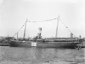 Första världskriget?  Invalidbåt i Trelleborgs hamn. Aeolus?