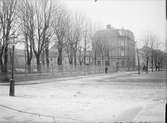 Kvarteren Luten och S:t Lars, korsningen Skolgatan - Sysslomansgatan, Fjärdingen, Uppsala 1901- 1902