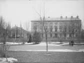 Linnégatan från järnvägen, Dragarbrunn, Uppsala 1901 - 1902
