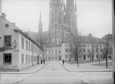 S:t Larsgatan mot söder från S:t Olofsgatan, Fjärdingen, Uppsala 1901 - 1902