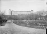 Uppsala slott och Svandammen från öster, Fjärdingen, Uppsala 1901 - 1902