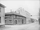 Övre Slottsgatan från Åsgränd, Fjärdingen, Uppsala 1901 - 1902