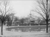 Flustret och Svandammen från norr, Fjärdingen, Uppsala 1901 - 1902