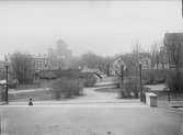 Riddartorget i Uppsala från norr, mot kvarteret S:t Erik, 1901 - 1902