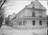 Skolgatan från Rundelsgränd, Fjärdingen, Uppsala 1901 - 1902