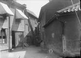 Gårdsinteriör Dragarbrunnsgatan 27, kvarteret S:t Per, Dragarbrunn, Uppsala 1908