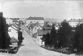 Drottninggatan från Carolina Rediviva, Uppsala 1864 - 1886