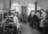 Kvinnliga slöjdskolans vävkurs, Hemslöjdsföreningen, Uppsala 1945