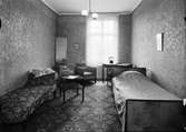 Sovrum, eventuellt hotellrum, sannolikt Uppsala, 1947