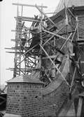 Uppsala domkyrka under restaurering 1938