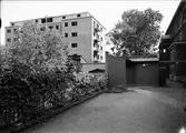 Flerbostadshus under byggnation, kvarteret Oden Ygg, Uppsala 1936