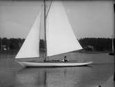Segelbåt, sannolikt i Mälaren 1929