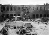 Vaksalaskolan under byggnation, Fålhagen, Uppsala 1925 - 1927
