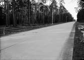 Spårväg vid Stockholmsvägen, Kronåsen, Uppsala 1935