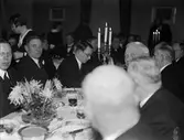 Festmåltid vid firandet av Upsala Nya Tidnings 35-årsjubileum, Uppsala januari 1936