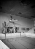 Centralbadets simhall under byggnation, Uppsala augusti 1941