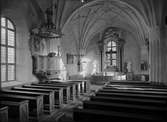 Interiör i Husby-Långhundra kyrka, Husby-Långhundra socken, Uppland november 1933