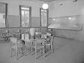 Uppsala stadsbibliotek, Östra Ågatan, Uppsala, interiör oktober 1941