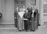 Sannolikt kvinnor verksamma inom Uppsala Läns Husmodersförbund, Uppsala 1935