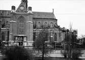 Uppsala domkyrka under restaurering 1942