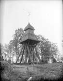 Klockstapeln vid Arnö kyrka,  Arnö, Kungs-Husby socken, Uppland 1921