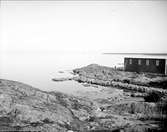 Strand i Öregrund, Uppland i juli 1924
