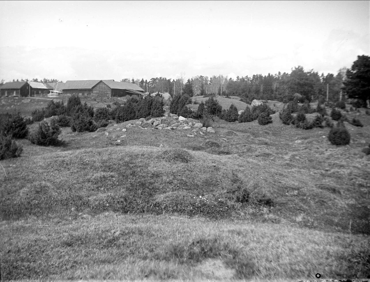 August Fredrik Schagerström, Gravfält i Harg, Odensala socken, Uppland i maj 1923