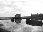 Översvämmade åkrar i Örbyhus, Tegelsmora socken, Uppland i september 1927