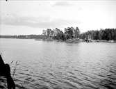 Sjön Trehörningen, Funbo socken, Uppland juni 1934