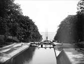 Borenshults slussar, Göta kanal, Motala, Östergötland 1938